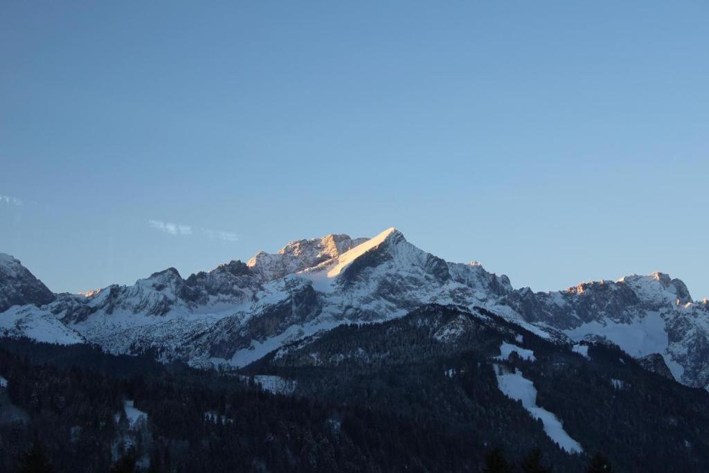 Pfeiffer Alm Am Sonnenhang Mit Blick Auf Die Zugspitze Garmisch-Partenkirchen Exteriör bild